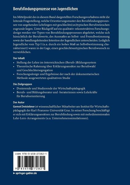Produktbild: Berufsfindungsprozesse von Jugendlichen