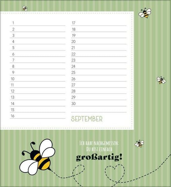 Produktbild: Geburtstagskalender Happy Mind