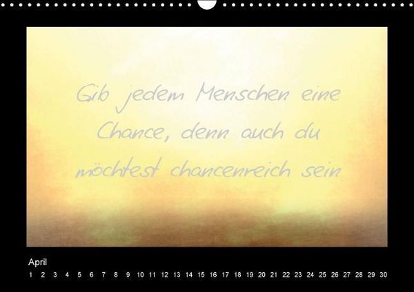 Produktbild: Monatsspr&uuml;che (Wandkalender immerw&auml;hrend DIN A3 quer)