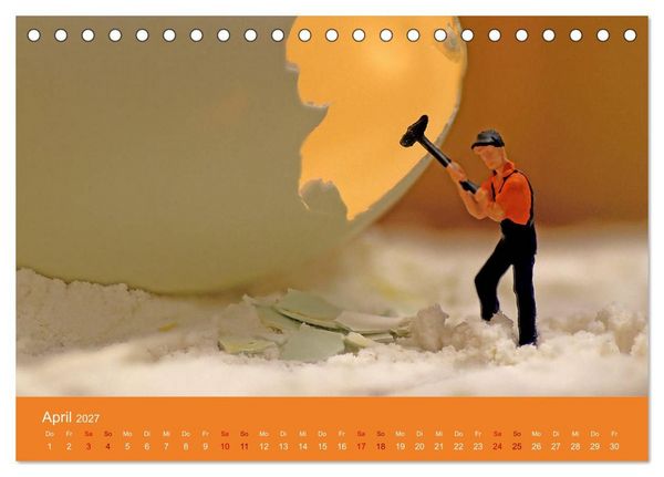 Produktbild: Miniaturen - Klein ganz gro&szlig; (Tischkalender 2027 DIN A5 quer), CALVENDO Monatskalender