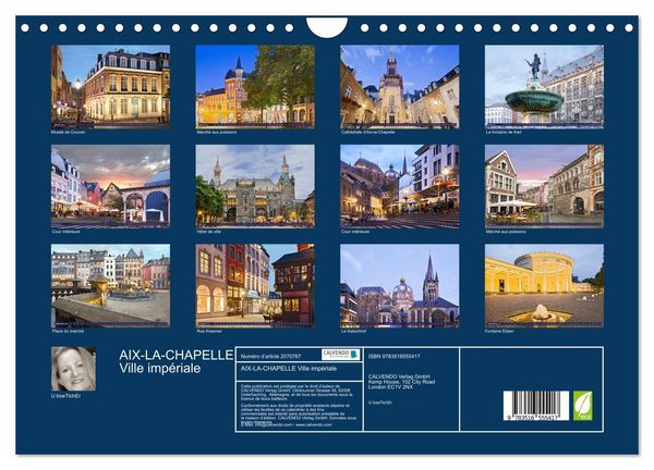 Produktbild: AIX-LA-CHAPELLE Ville imp&eacute;riale (Calendrier mural 2026 DIN A4 vertical), CALVENDO calendrier mensuel