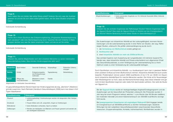 Produktbild: Optimales Sportwissen &ndash;&nbsp;L&ouml;sungsbuch