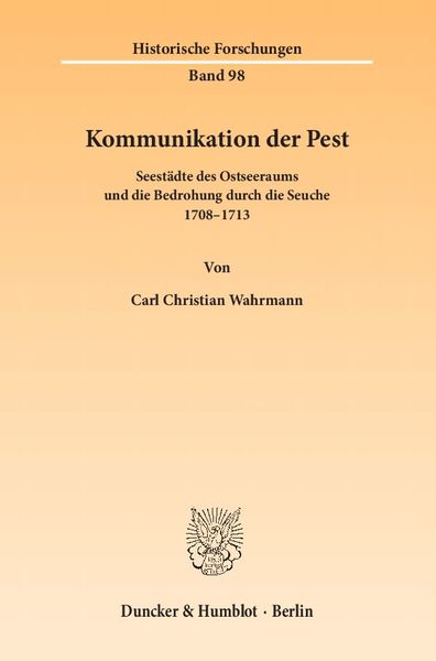 Produktbild: Kommunikation der Pest.