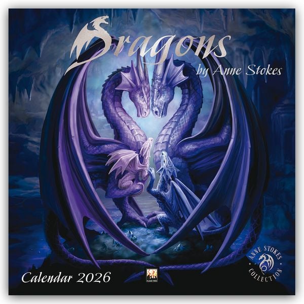 Produktbild: Dragons by Anne Stokes - Drachen von Anne Stokes 2026 – Original Flame Tree Publishing-Kalender [Kalender]
