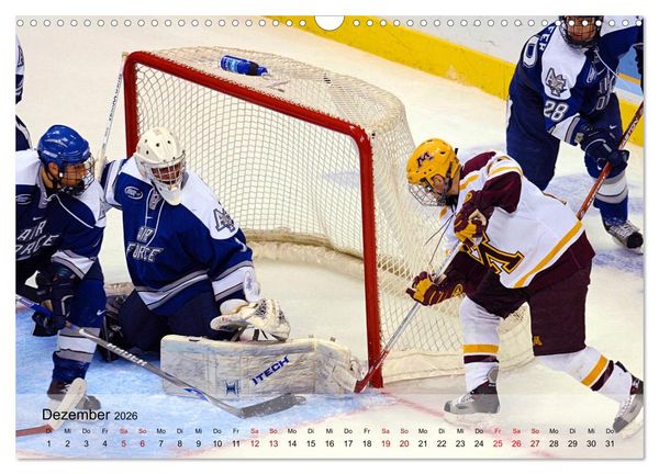 Produktbild: Eishockey - Kampf um den Puck (Wandkalender 2026 DIN A3 quer), CALVENDO Monatskalender