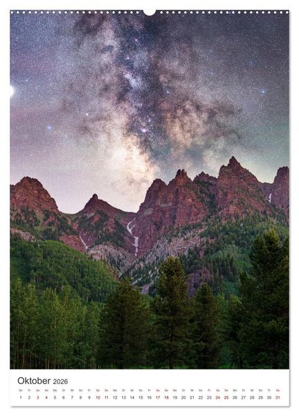 Produktbild: Milchstra&szlig;e - Unsere faszinierende Galaxie. (Wandkalender 2026 DIN A2 hoch), CALVENDO Monatskalender