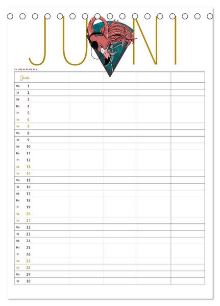 Produktbild: Fantastica Familienkalender miomanda (Tischkalender 2026 DIN A5 hoch), CALVENDO Monatskalender