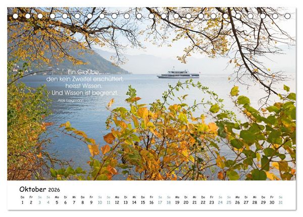 Produktbild: Christliche Bildpoesie 2026 (Tischkalender 2026 DIN A5 quer), CALVENDO Monatskalender