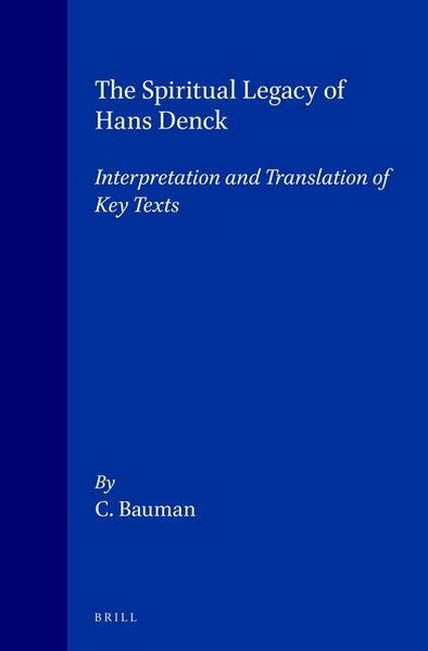 Produktbild: The Spiritual Legacy of Hans Denck