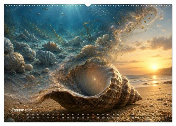 Produktbild: Wenn die Zeit so schnell vergeht,.... dann kommen Erinnerungen und W&uuml;nsche. (Wandkalender 2027 DIN A2 quer), CALVENDO Monatskalender