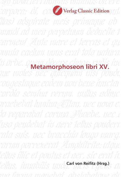 Produktbild: Metamorphoseon libri XV.