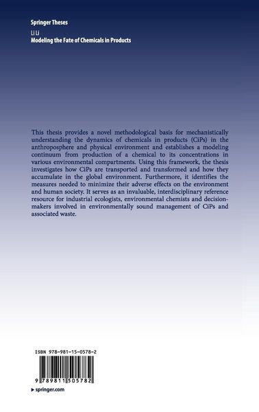 Produktbild: Modeling the Fate of Chemicals in Products