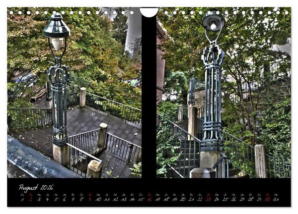 Produktbild: Wuppertal - Stadt der Schwebebahn in HDR (Wandkalender 2026 DIN A4 quer), CALVENDO Monatskalender