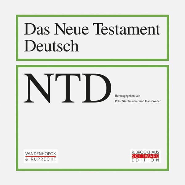 Produktbild: Das Neue Testament Deutsch (NTD), 11 Bde. in 13 Tl.-Bdn., m. CD-ROM