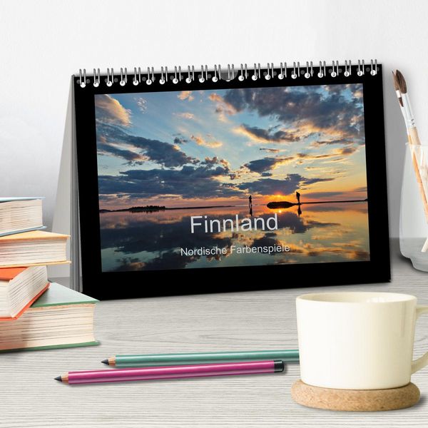 Produktbild: Finnland - Nordische Farbenspiele (Tischkalender 2026 DIN A5 quer), CALVENDO Monatskalender