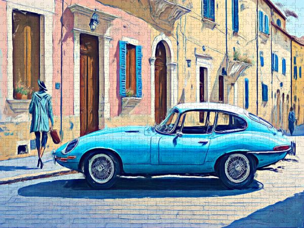 Produktbild: CALVENDO Puzzle Jaguar E-Type | 2000 Teile Lege-Gr&ouml;&szlig;e 90x67cm Foto-Puzzle f&uuml;r gl&uuml;ckliche Stunden