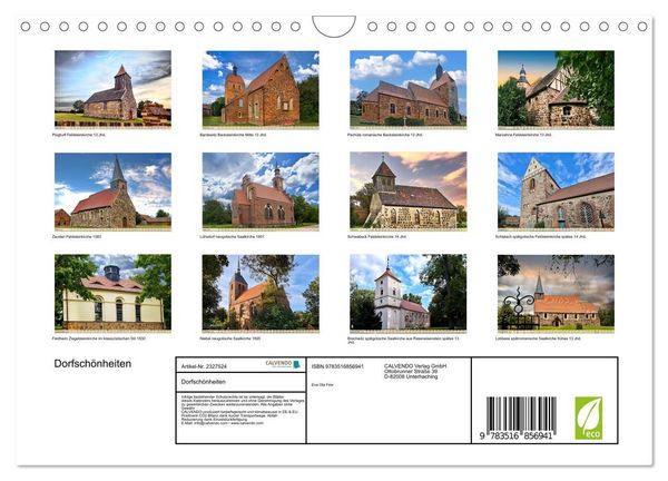 Produktbild: Dorfsch&ouml;nheiten (Wandkalender 2027 DIN A4 quer), CALVENDO Monatskalender