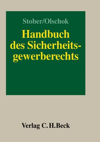 Produktbild: Handbuch des Sicherheitsgewerberechts