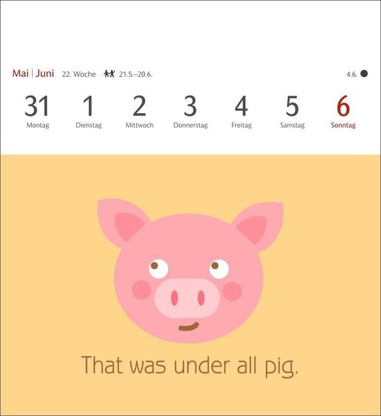 Produktbild: Now I know how the rabbit runs Postkartenkalender 2027 - 53 denglische Spr&uuml;che und Sprichw&ouml;rter