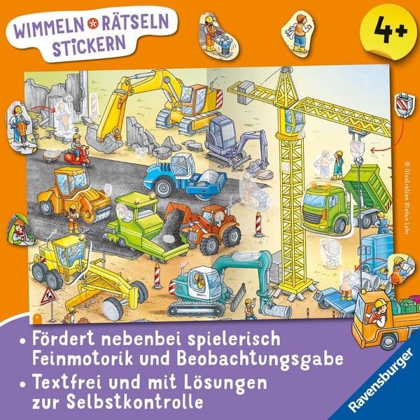 Produktbild: Wimmeln, R&auml;tseln, Stickern: Fahrzeuge