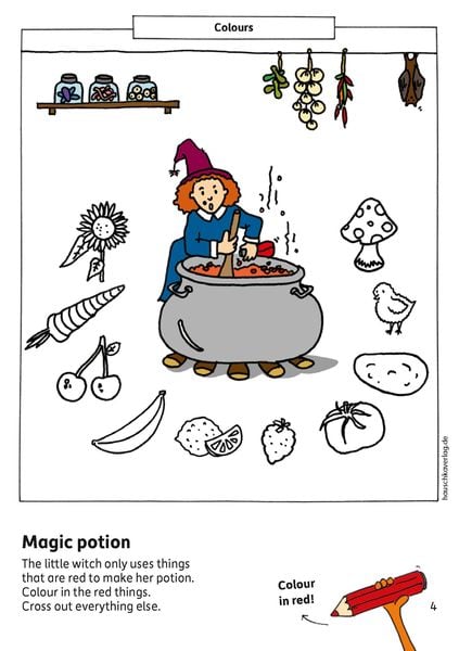 Kindergarten Activity Book from age 4 years - Shapes, colours, spot the difference - for kids, boy and girl