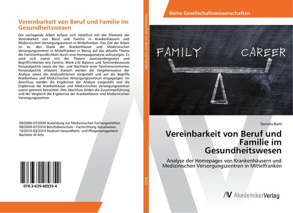 Produktbild: Vereinbarkeit von Beruf und Familie im Gesundheitswesen