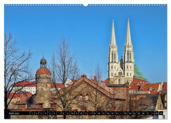 Produktbild: G&ouml;rlitz - Die Perle Niederschlesiens (Wandkalender 2026 DIN A2 quer), CALVENDO Monatskalender