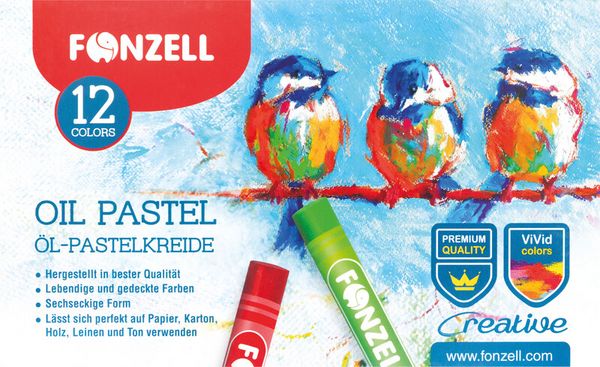 Produktbild: &Ouml;lpastellkreide 12er
