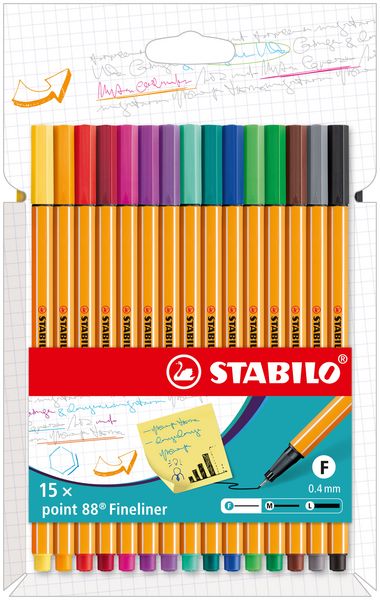 Produktbild: STABILO point 88 15er Karton-Etui Standard