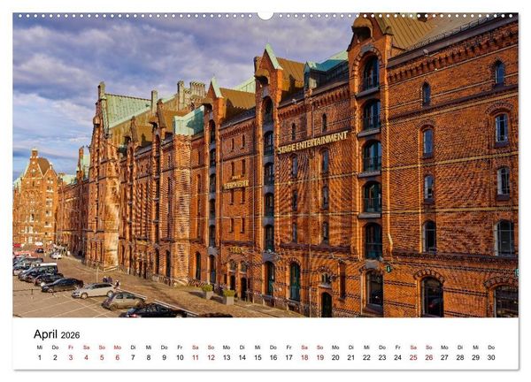 Produktbild: Hamburger Ansichten (Wandkalender 2026 DIN A2 quer), CALVENDO Monatskalender
