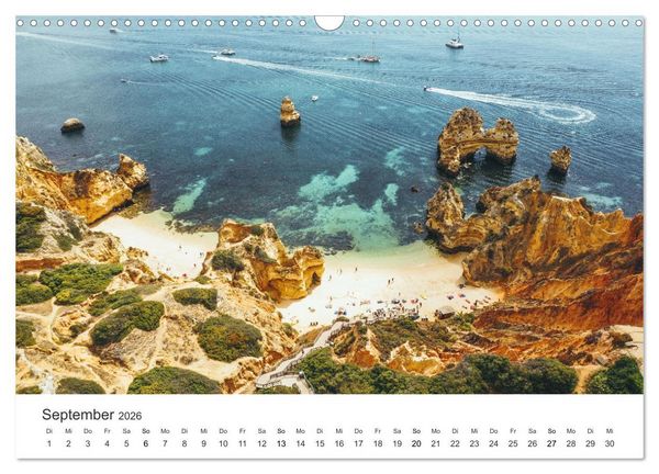 Produktbild: Sonnige Gr&uuml;&szlig;e aus Portugal (Wandkalender 2026 DIN A3 quer), CALVENDO Monatskalender