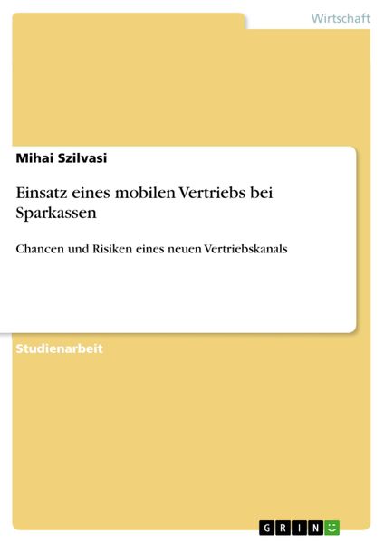 Produktbild: Einsatz eines mobilen Vertriebs bei Sparkassen