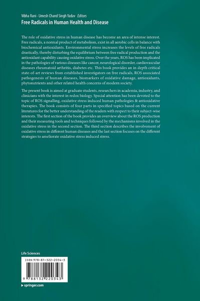 Produktbild: Free Radicals in Human Health and Disease