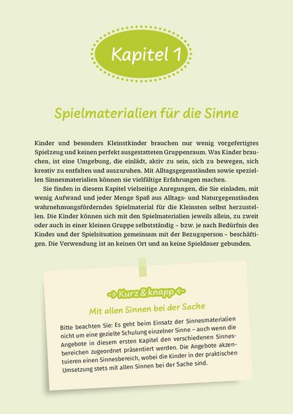 Produktbild: Sinne erleben in der Krippe