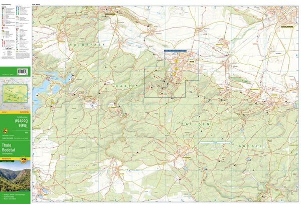 Produktbild: Publicpress Wanderkarte Thale, Bodetal und Umgebung 1:25.000