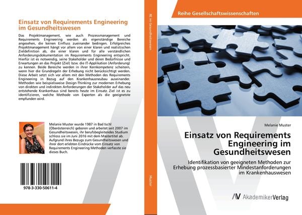 Einsatz von Requirements Engineering im Gesundheitswesen, Taschenbuch von Melanie Muster, AV Akademikerverlag, 9783330506114