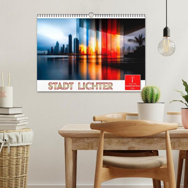 Produktbild: Stadt Lichter (Wandkalender 2026 DIN A3 quer), CALVENDO Monatskalender
