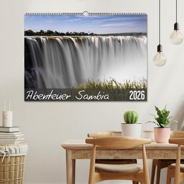 Produktbild: Abenteuer Sambia (Wandkalender 2026 DIN A2 quer), CALVENDO Monatskalender