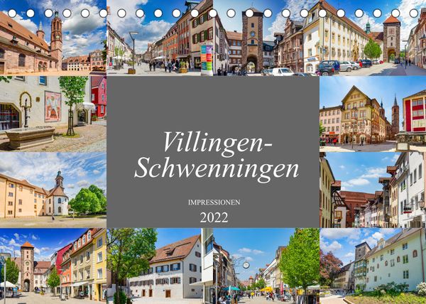 Produktbild: Villingen-Schwenningen Stadtansichten (Tischkalender 2022 DIN A5 quer)