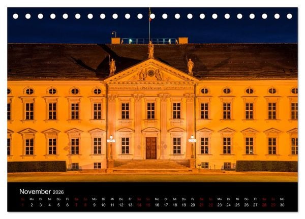 Produktbild: Eine Reise durch Berlin bei Nacht (Tischkalender 2026 DIN A5 quer), CALVENDO Monatskalender