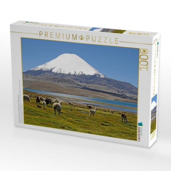 Produktbild: CALVENDO Puzzle Parinacota Vulkan, Lauca Nationalpark, Norte Grande | 1000 Teile Lege-Gr&ouml;&szlig;e 64x48cm Foto-Puzzle f&uuml;r gl&uuml;ckliche Stunden