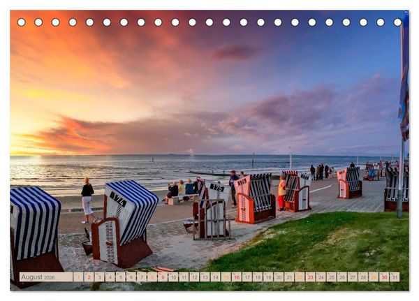 Produktbild: Nordsee-Urlaub (Tischkalender 2026 DIN A5 quer), CALVENDO Monatskalender
