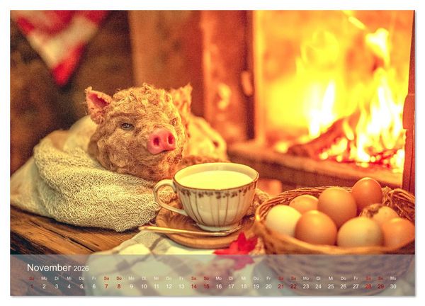 Produktbild: Eierlegende Wollmilchsau &ndash; der lustige Kalender mit Fabelwesen (Wandkalender 2026 DIN A4 quer), CALVENDO Monatskalender