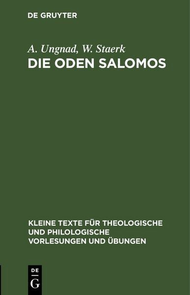 Produktbild: Die Oden Salomos