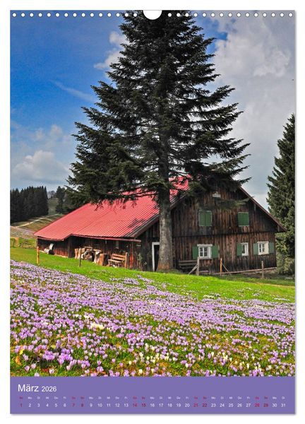 Produktbild: Das Allg&auml;u &ndash; eine Landschaft wie im M&auml;rchen (Wandkalender 2026 DIN A3 hoch), CALVENDO Monatskalender