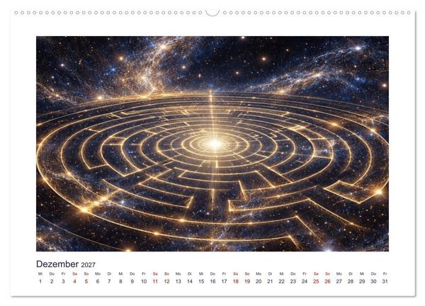 Produktbild: Mythologische Labyrinthe (hochwertiger Premium Wandkalender 2027 DIN A2 quer), Kunstdruck in Hochglanz