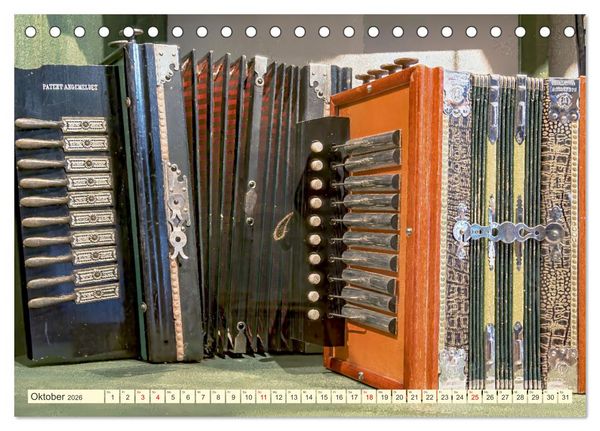 Produktbild: Concertina und Bandoneon (Tischkalender 2026 DIN A5 quer), CALVENDO Monatskalender