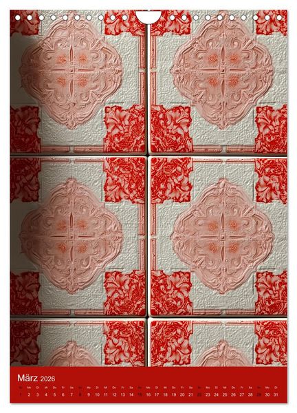 Produktbild: Portugiesischer Fliesen - Azulejos f&uuml;r Fliesenleger, Kunst- und Portugal-Liebhaber (Wandkalender 2026 DIN A4 hoch), CALVENDO Monatskalender