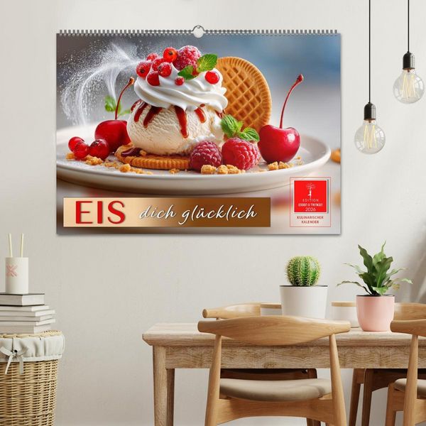 Produktbild: EIS dich gl&uuml;cklich (Wandkalender 2026 DIN A2 quer), CALVENDO Monatskalender