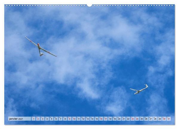 Produktbild: Voler en silence - la passion du vol &agrave; voile (Calendrier mural haut de gamme 2027 DIN A2 vertical), CALVENDO calendrier mensuel